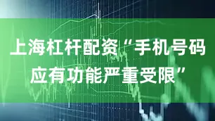 上海杠杆配资“手机号码应有功能严重受限”