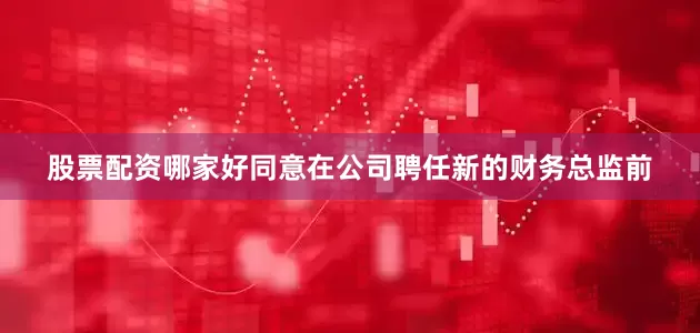 股票配资哪家好同意在公司聘任新的财务总监前