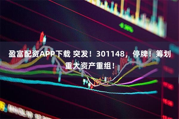 盈富配资APP下载 突发！301148，停牌！筹划重大资产重组！